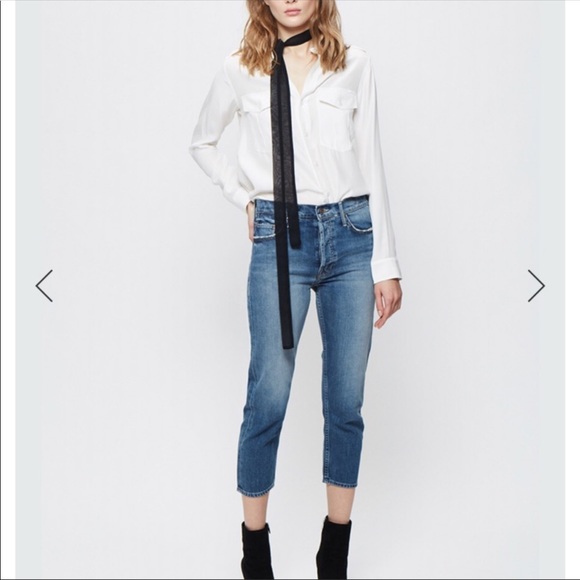 mother crop jeans